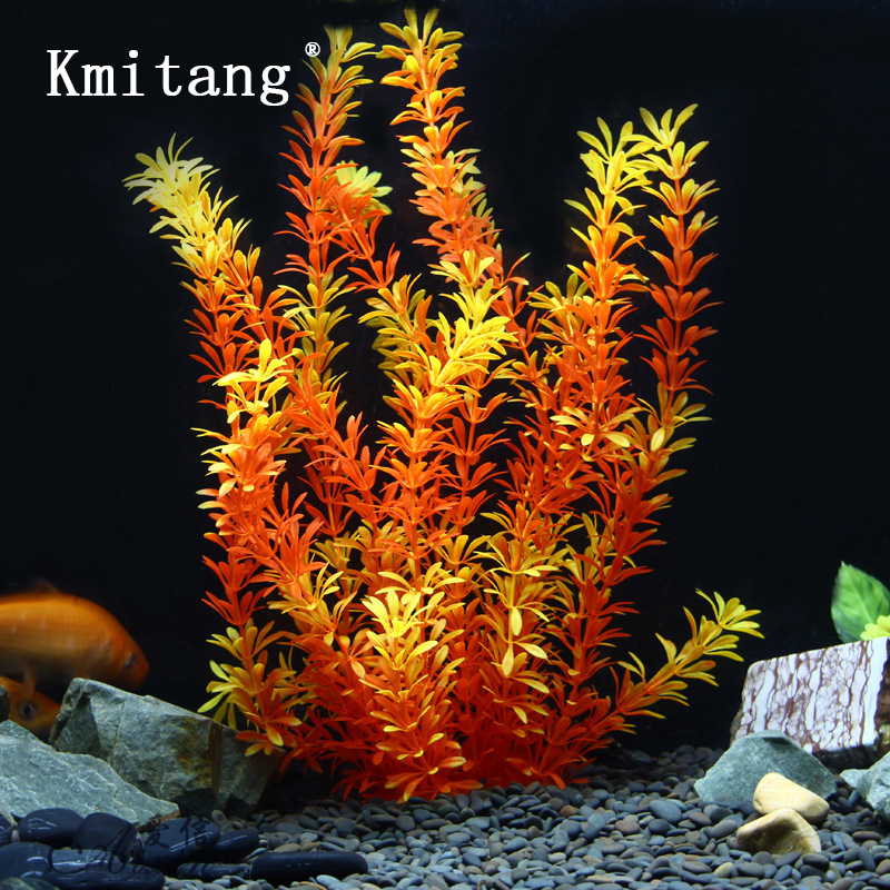 Aquarium Moss - ต้นไม้เขตร้อนขนาด 100 ซม. หญ้าใต้น้ำเทียมขนาดใหญ่ ต้นไม้ปลอมพลาสติกนุ่มสำหรับตกแต่งตู้ปลาและตู้เลี้ยงปลา