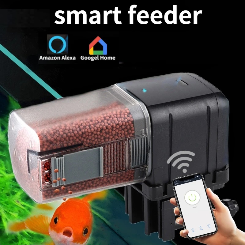 Aquarium Fertilizer - เครื่องให้อาหารปลาอัตโนมัติแบบ WiFi ผลิตภัณฑ์สมาร์ทโฮม ควบคุมผ่านมือถือ อุปกรณ์สำหรับตู้ปลา รองรับ