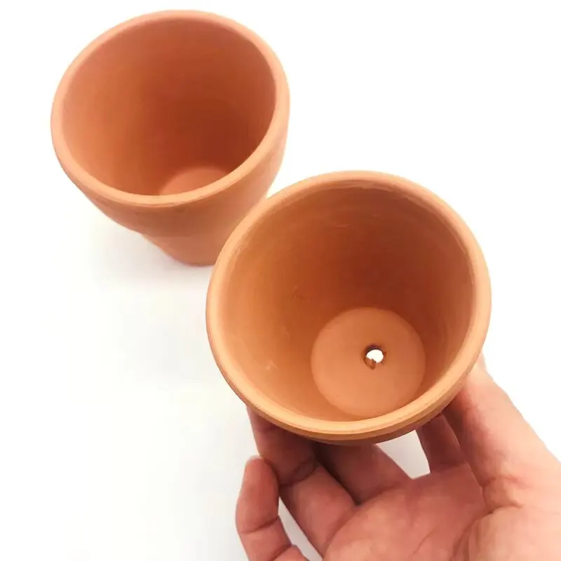 Plant Aquarium Pot - โคลนสีแดงตกแต่งตู้ปลาสําหรับหญ้าน้ําปลาถังมินิหม้อ Polka กระถางปลูกถ้วยเซรามิคกระถางดอกไม้ใหม่