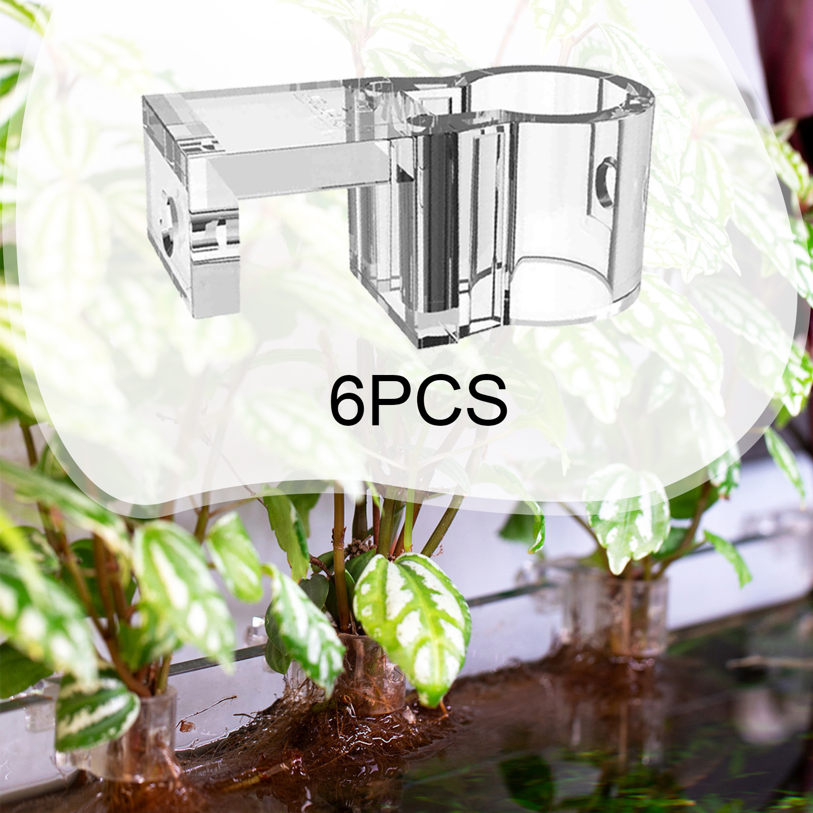 ที่วางต้นไม้ในตู้ปลา 6 ชิ้น ถ้ - Plant Aquarium Pot บทวิจารณ์และราคา