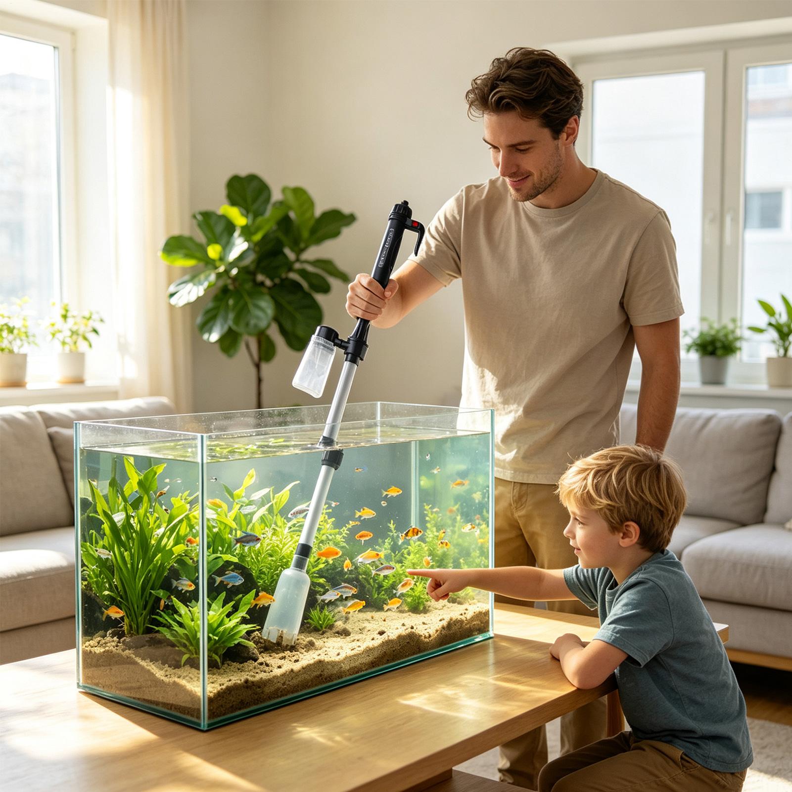 เครื่องดูดฝุ่นทำความสะอาดตู้ปล - Planted Aquarium Cleaning บทวิจารณ์และราคา
