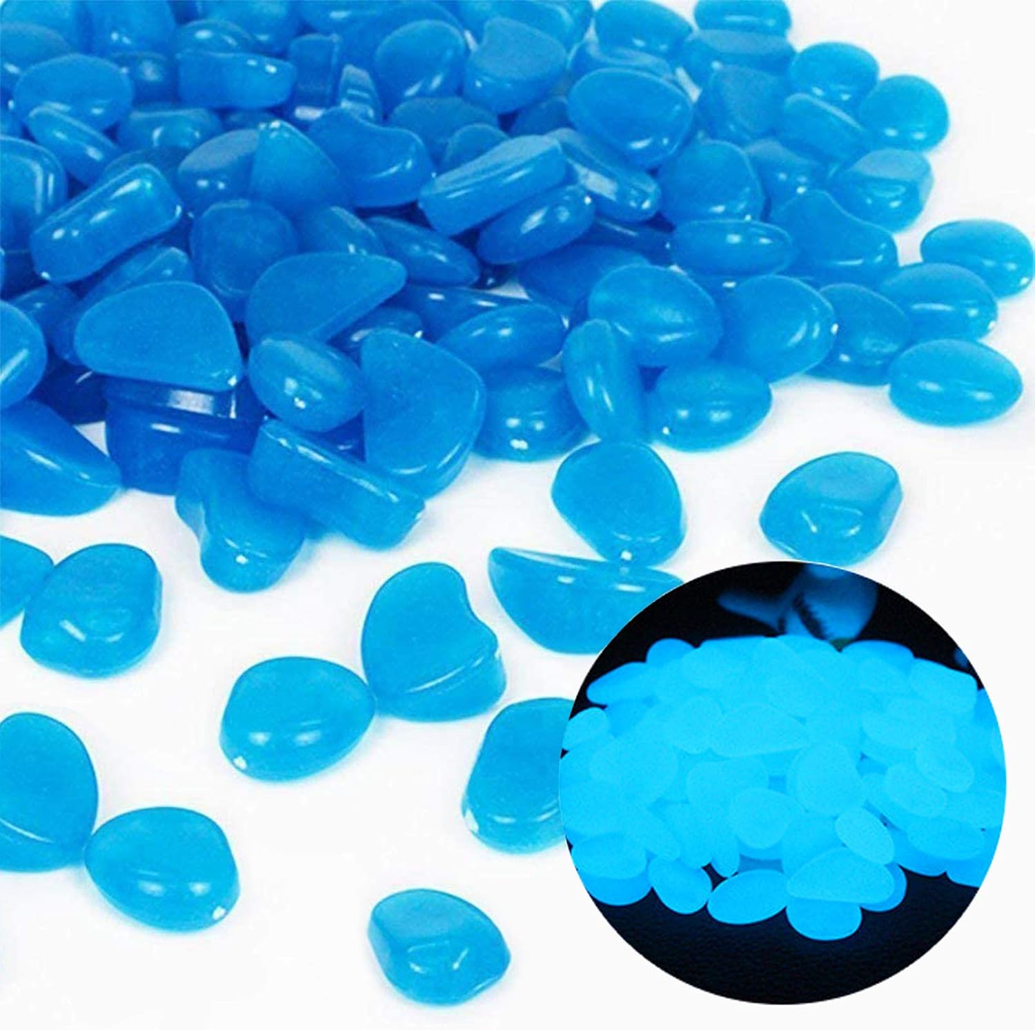 ถังปลา Rocks Glow Blue Pebbles - Plant Aquarium Pot บทวิจารณ์และราคา