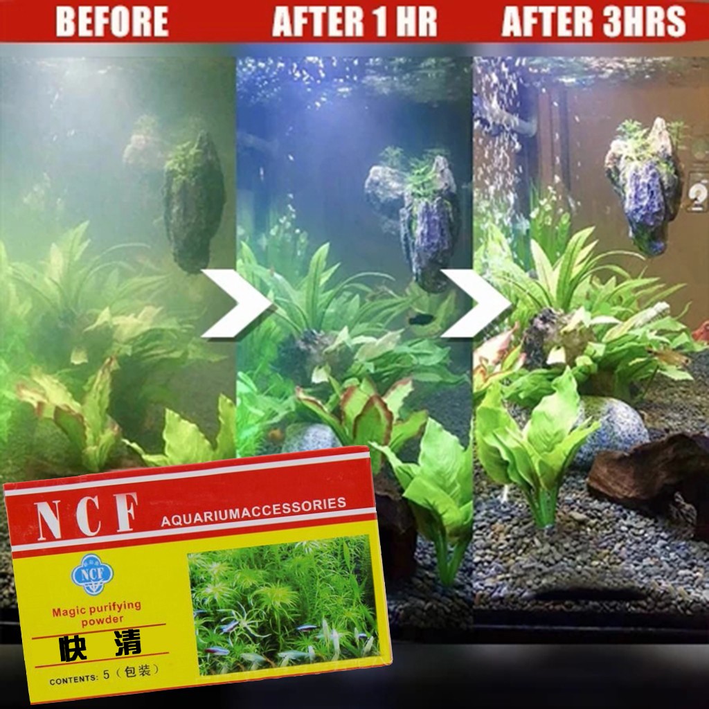 Aquarium Water Purifying Powde - Aquarium Moss บทวิจารณ์และราคา